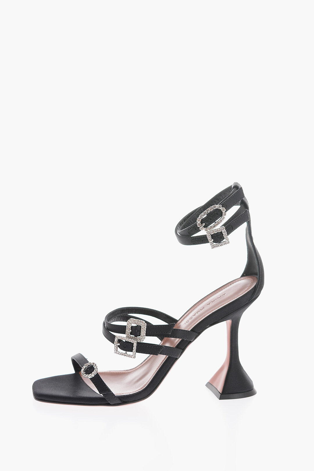 サンダル・ミュール AMINA MUADDI Embellished Satin Kim Sandals AMINA MUADDI Gigi crystal-embellished satin sandals | NET-A
