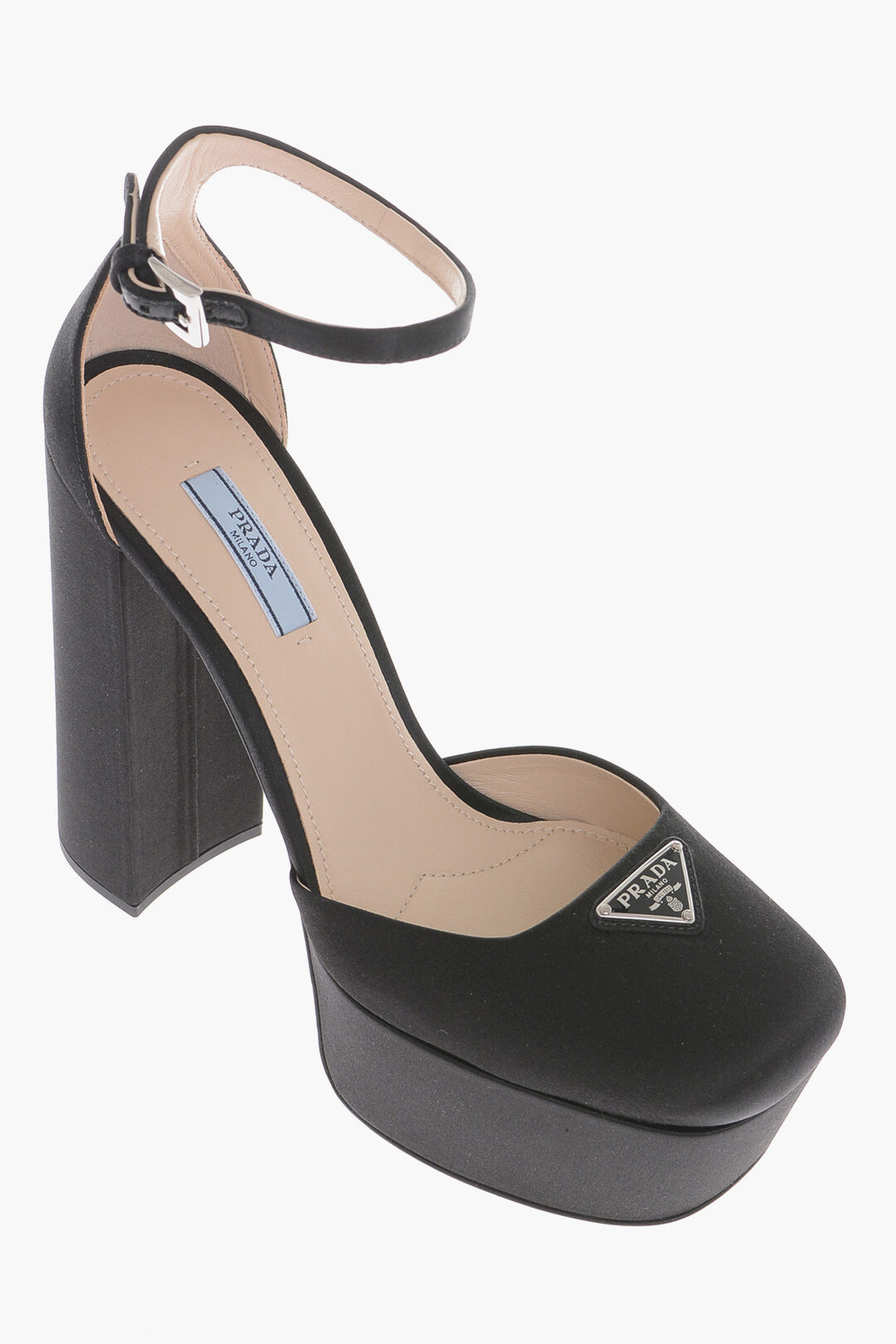 Prada Satin Sandals With Ankle Strap Heel 14 cm women - Glamood Outlet