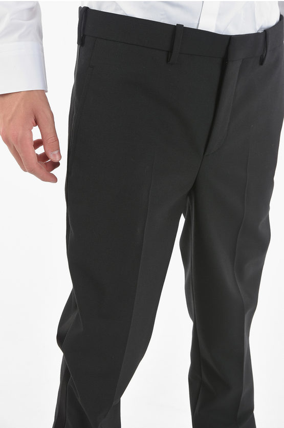 Neil Barrett Satin Side Band Super Skinny Fit Pants Men Glamood Outlet 1393