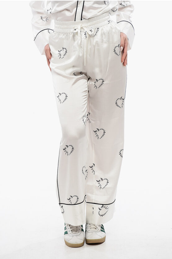 Allsaints Satin Sofi Casual Pants With Drawstring Waist