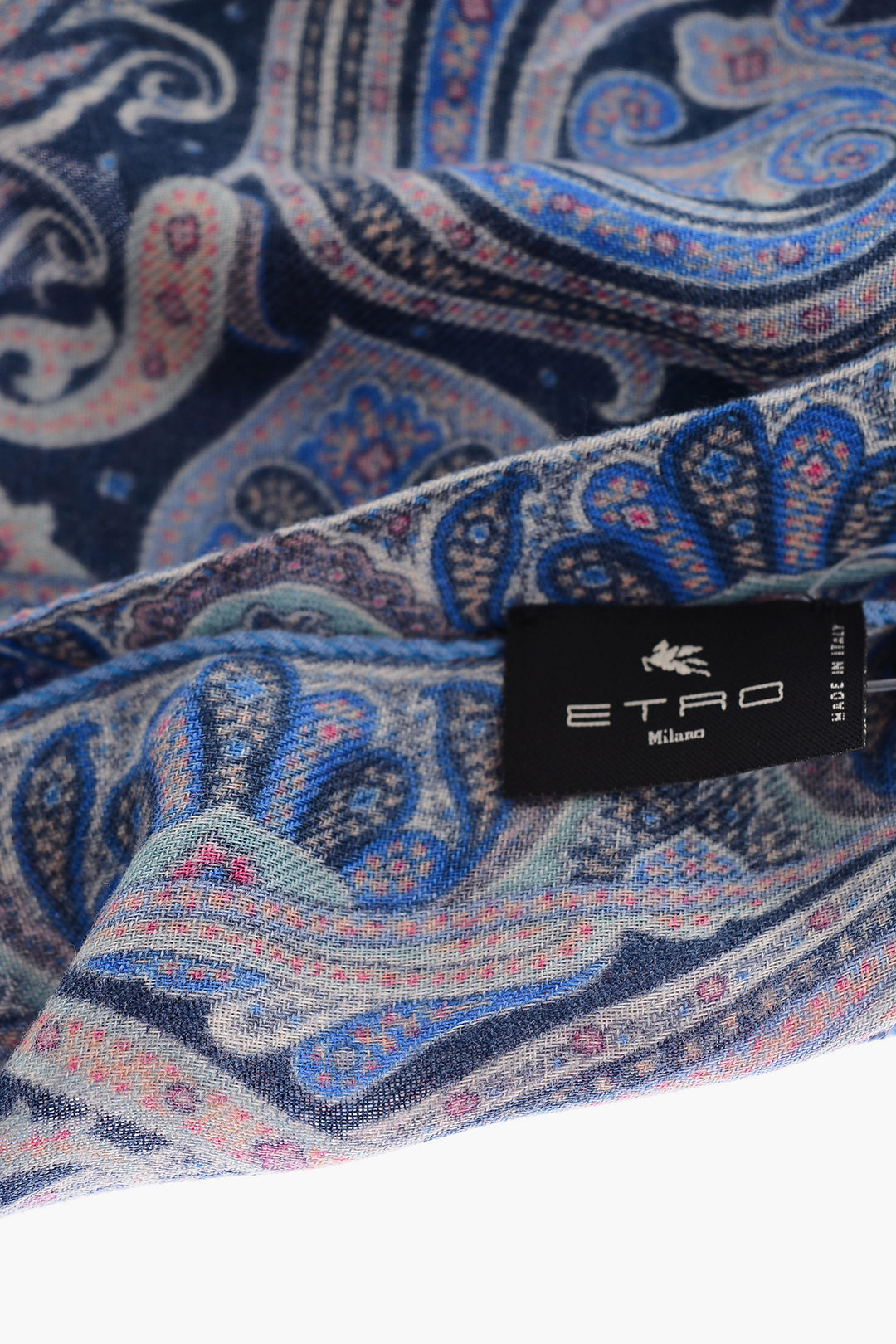 Sciarpa a Fantasia in Lana E Seta