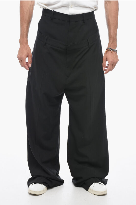 Shop Off-white Seasonal Tailoring Pants With Double-waist Detail