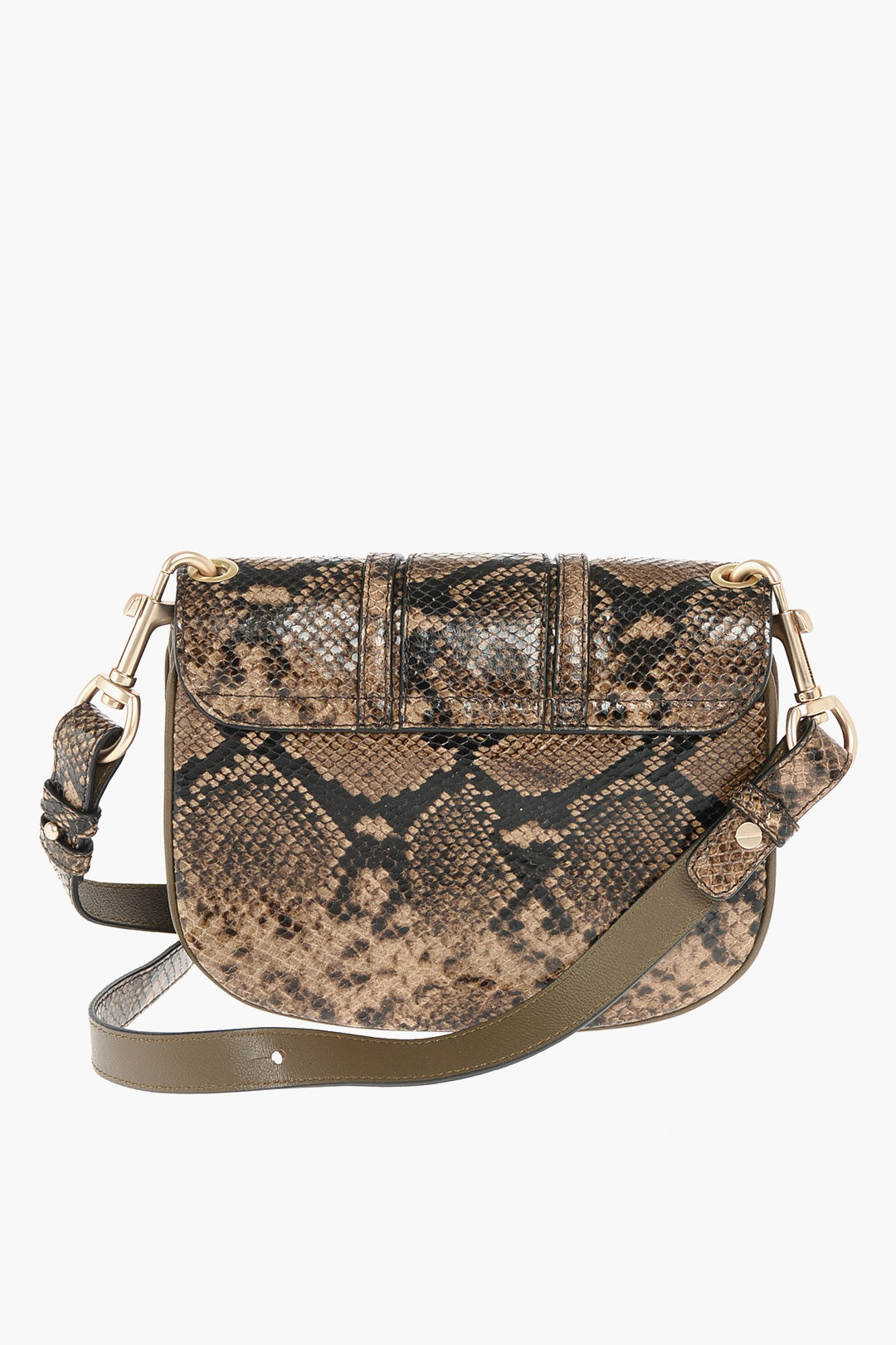 Snake print side discount bag