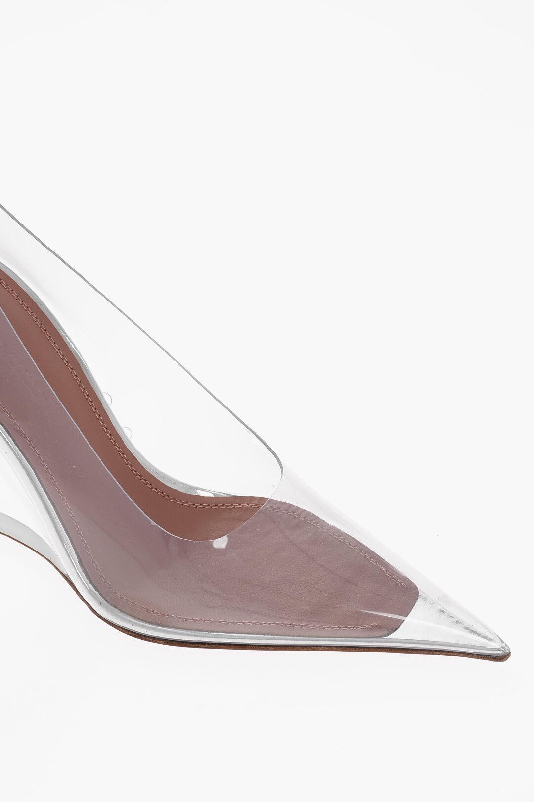 Wedge Pump Season Pvc Wedge Sandal Saint Laurent Brown Shiny