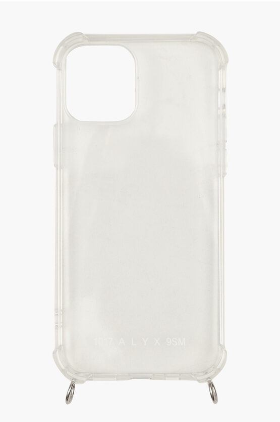 See-Through Iphone 12 Case with Removable Silver Chain