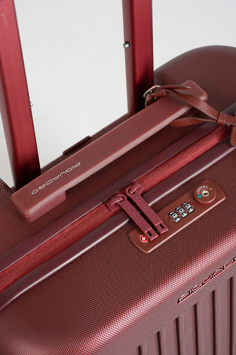 Piquadro SEEKER Cabin Trolley 55cm 4W Red men - Glamood Outlet