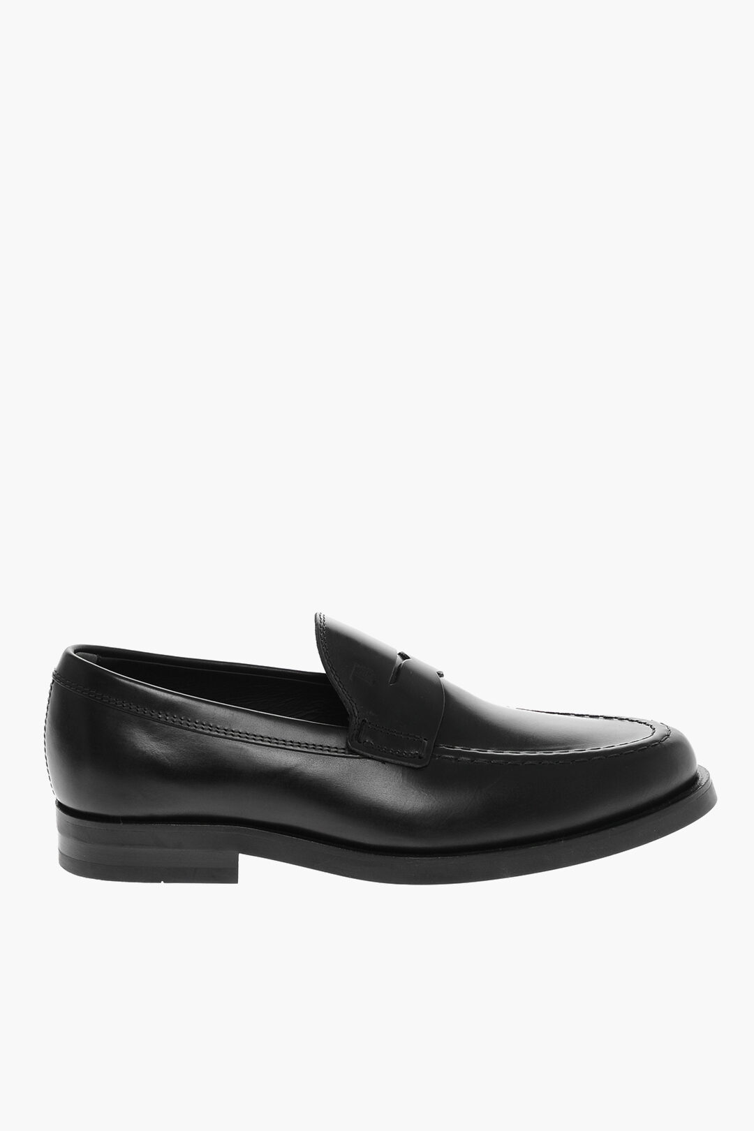 Tod's Semi Patent Leather Penny Loafers with Debossed Logo men