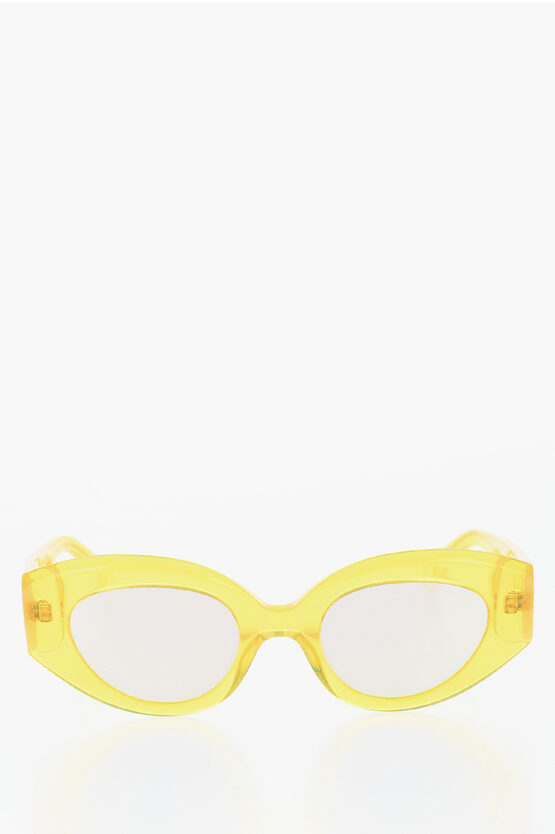 Philo Semi-sheer Frame Petra Sunglasses With Mirrored Lenses