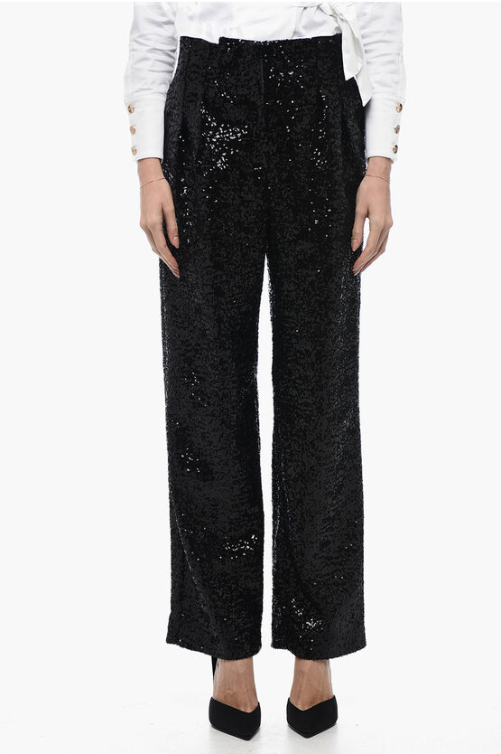In The Mood For Love Sequined Clyde Pants With Wide Leg