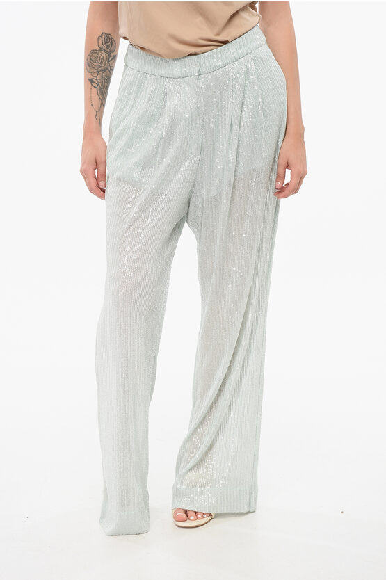 Rotate Birger Christensen Sequined Low-waisted Pants
