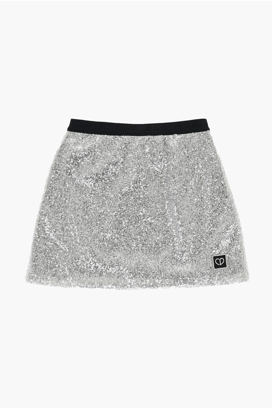 Dior Sequined Odette Skirt With Logoed Elastic Band