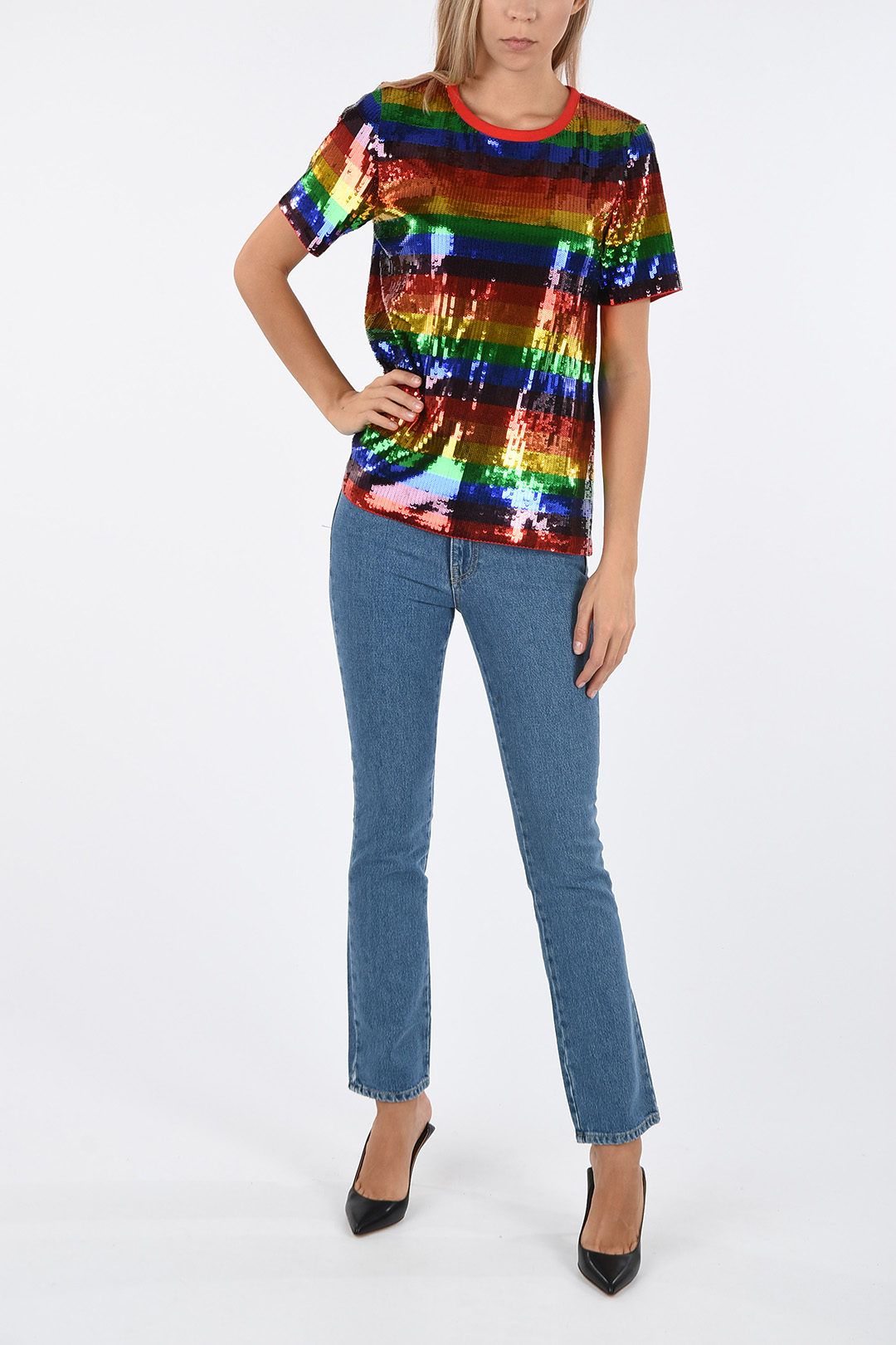 michael kors rainbow t shirt