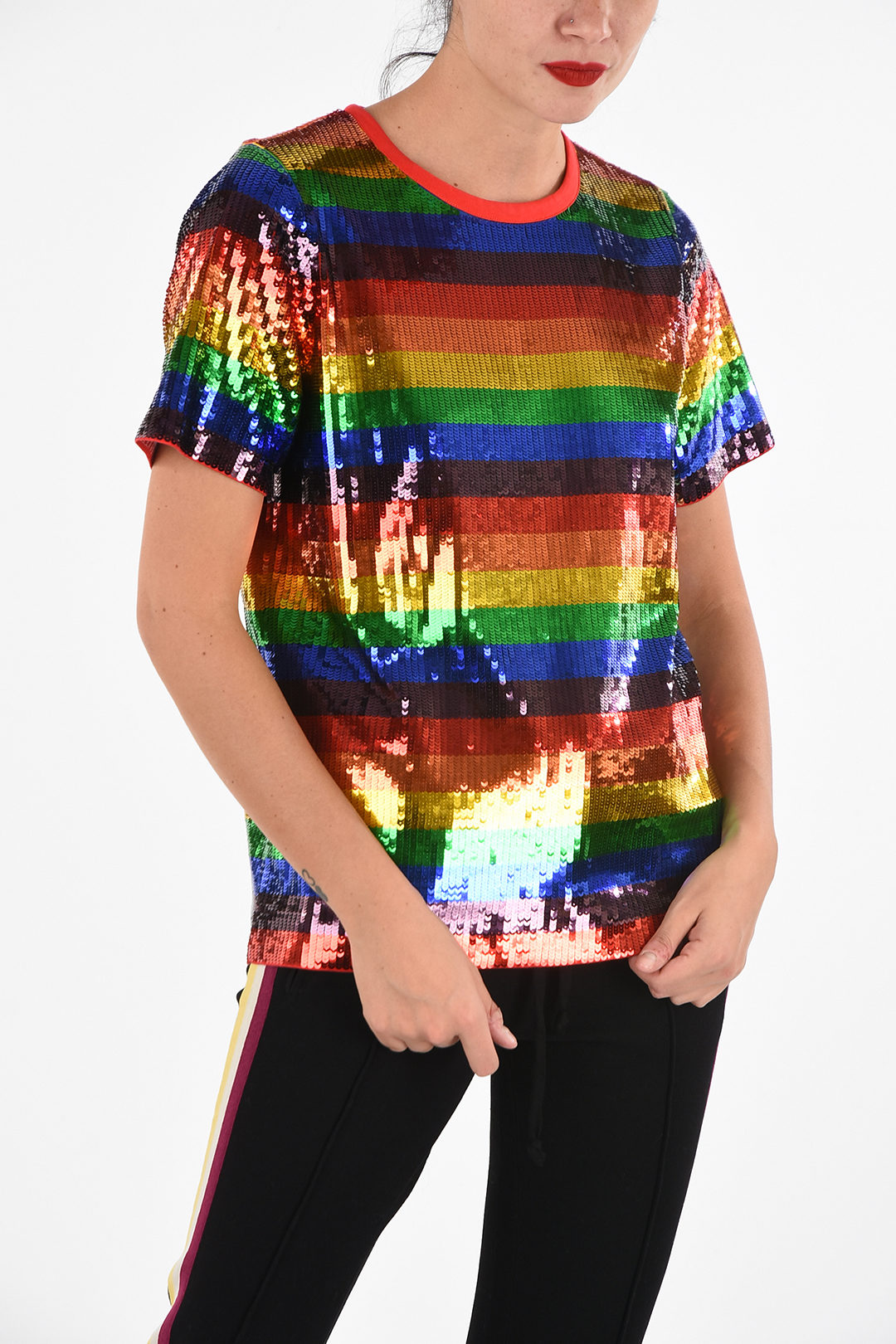 Michael Kors Sequined RAINBOW T-shirt women - Glamood Outlet