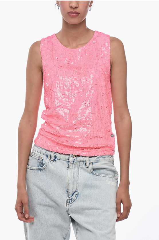 Shop P.a.r.o.s.h Sequined Tank Top