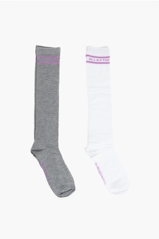 Converse Set 2 Pairs Of Socks In Multi