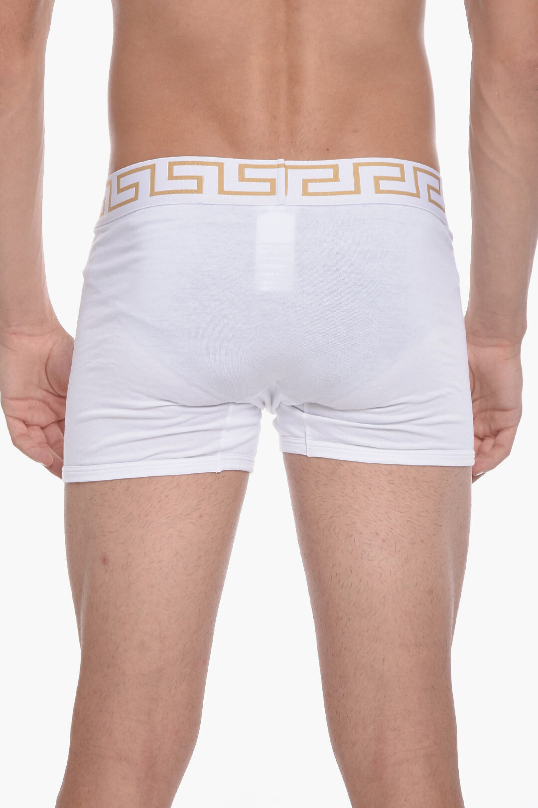 Versace Set 2 Pairs of Stretch Cotton Boxer with Logoed Elastic Band men -  Glamood Outlet