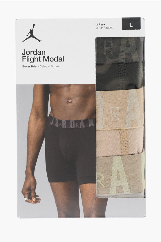 Set 3 Paia di Boxer in Tinta Unita