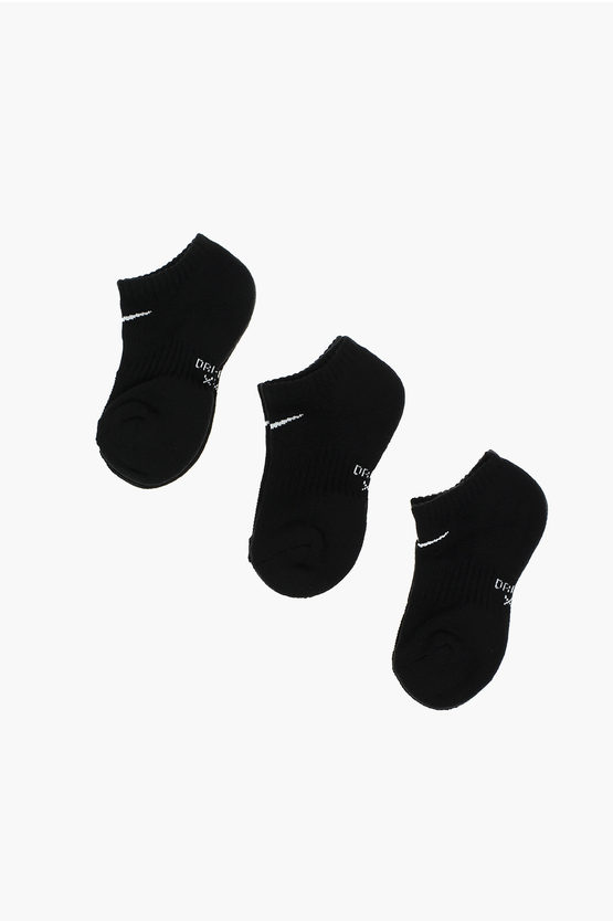 Nike Set 3 Pairs Of Dri-fit Socks With Embroidered Logo In Multi
