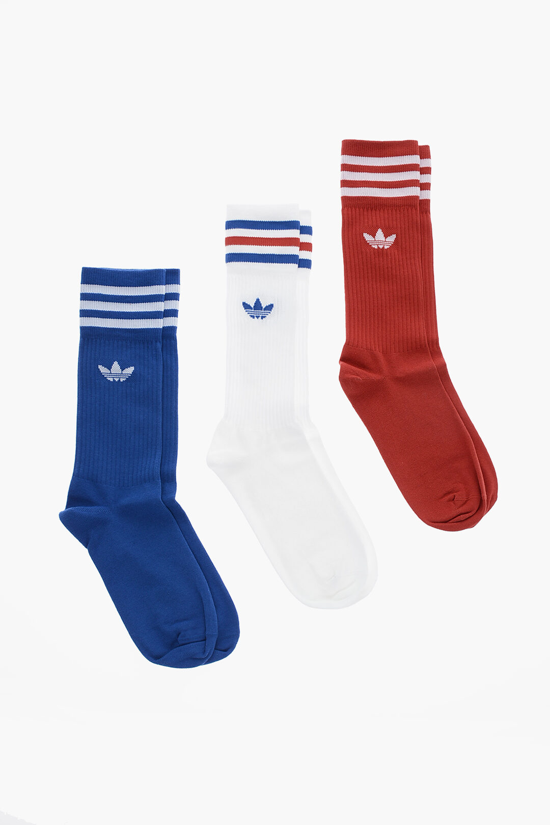 Adidas Set 3 Pairs of Ribbed Long Socks with Contrasting Details unisex ...
