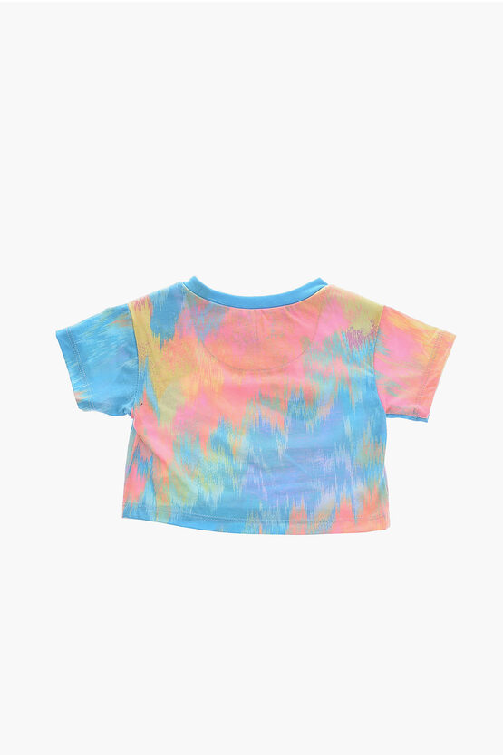 Set aus T-Shirt mit Rundhalsausschnitt und Radler-Shorts mit Logodruck