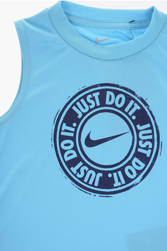 Set Canotta e Shorts con Logo Stampato