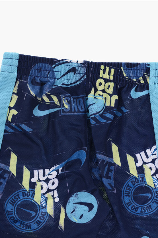 Set Canotta e Shorts con Logo Stampato