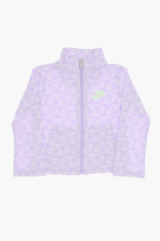 Set Felpa E Pantaloni Svasati Stampati All-Over