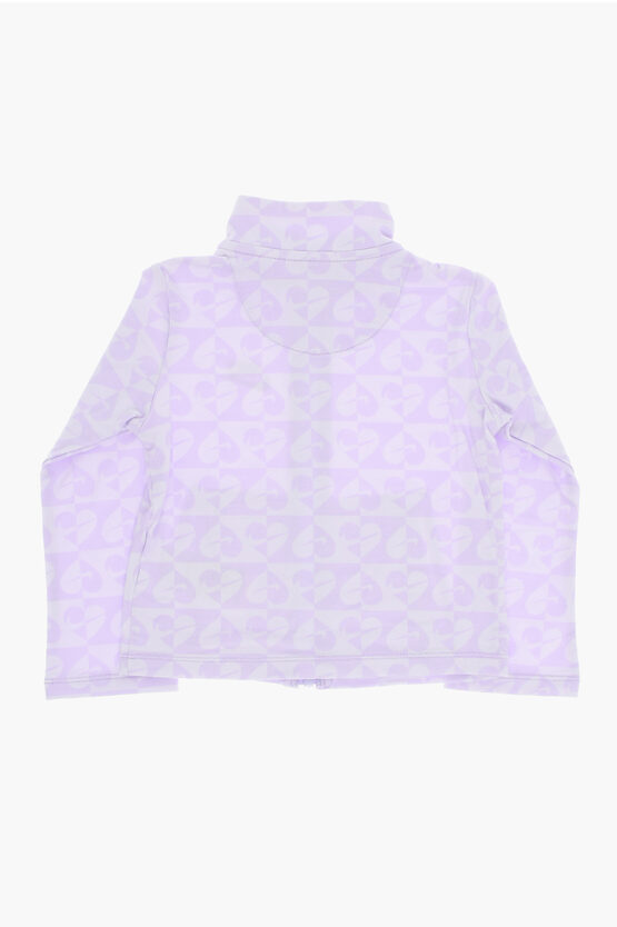 Set Felpa E Pantaloni Svasati Stampati All-Over