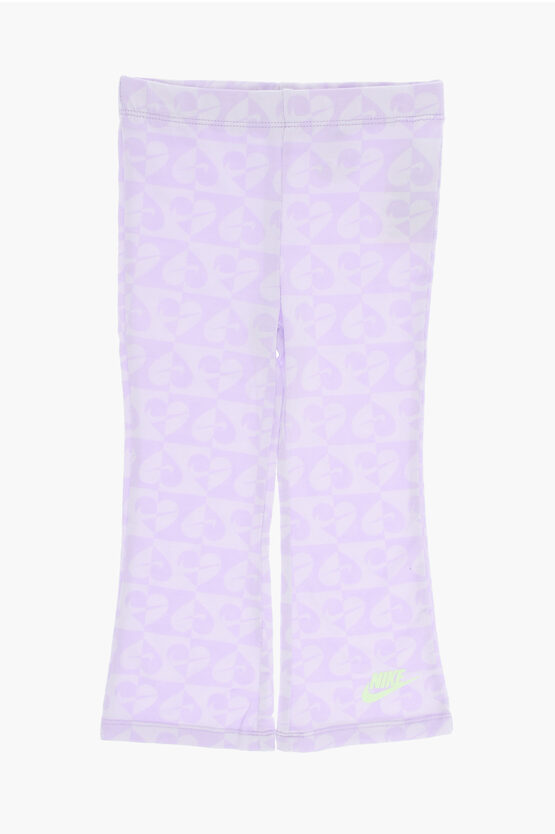 Set Felpa E Pantaloni Svasati Stampati All-Over