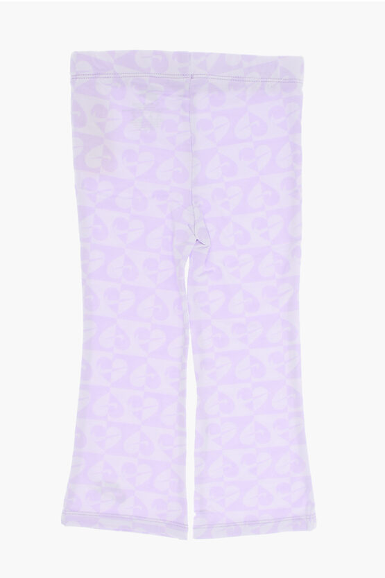 Set Felpa E Pantaloni Svasati Stampati All-Over