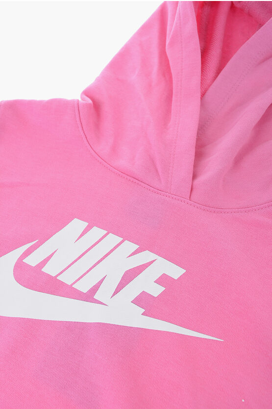 Set Felpa Hoodie e Joggers in Tinta Unita con Logo Stampato