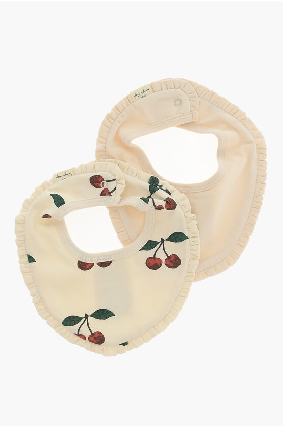 Shop Konges Slojd Set Of 2 Cotton Bib With Frilled Edge