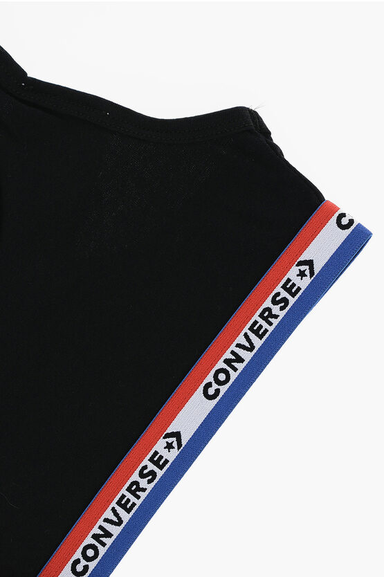 Set of 2 Pairs of Racerback Sport Bra with Logoed Band