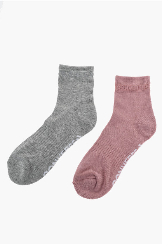 Converse Set Of 2 Stretch Cotton Socks