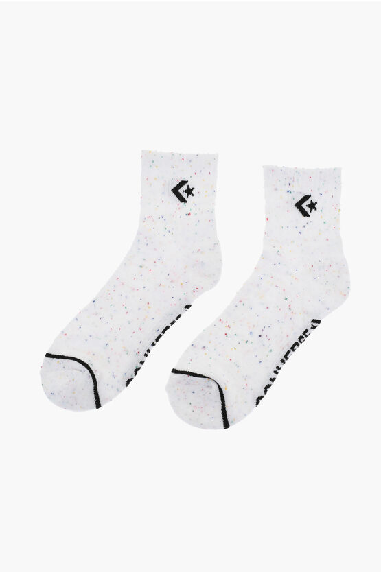 Converse Set Of 2 Stretch Fabric Socks With Multicolor Details