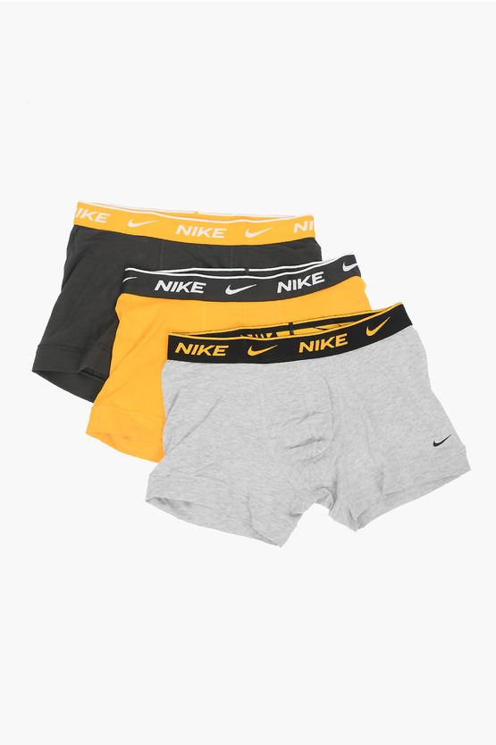 Nike Set Of 3 Boxers With Logoed Band At The Waist In Multi