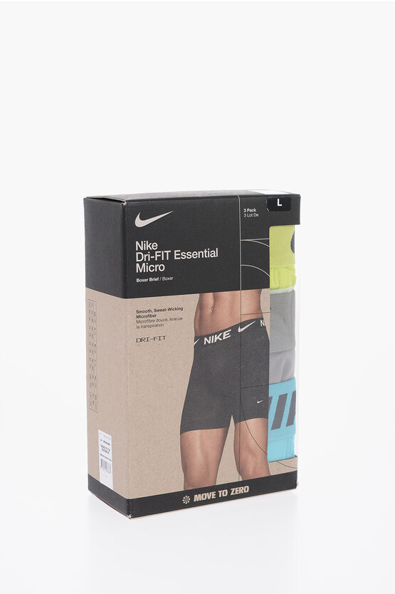Nike Set Of 3 Dri-fit Boxer With Logoed Elastic Band