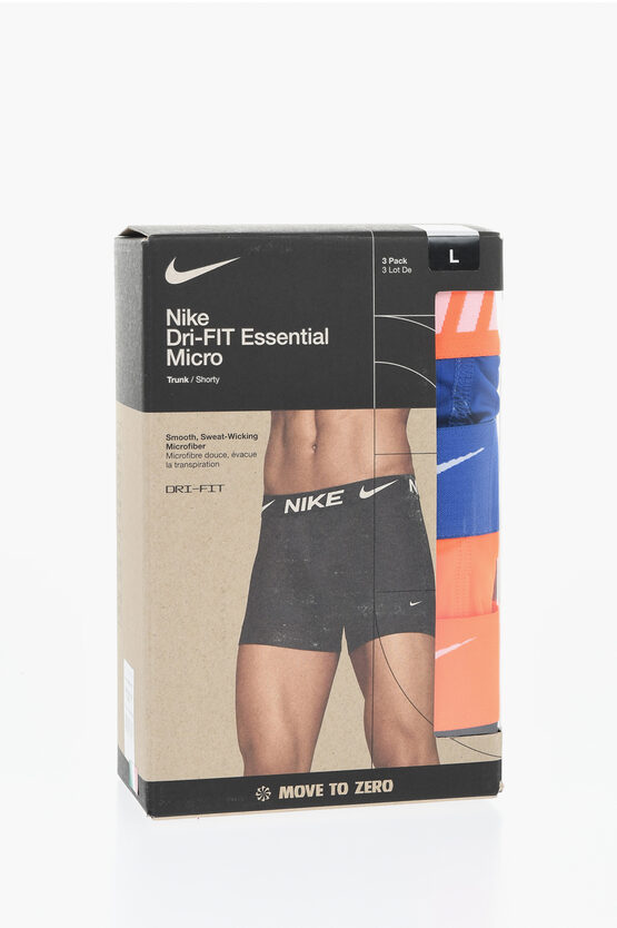 Nike Set Of 3 Dri-fit Boxer With Logoed Elastic Band
