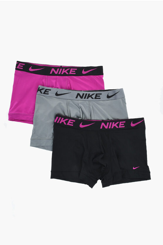 Nike Set Of 3 Dri-fit Boxer With Logoed Elastic Band