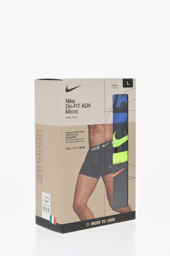 Nike Set Of 3 Dri-fit Boxers With Logoed Elastic Band