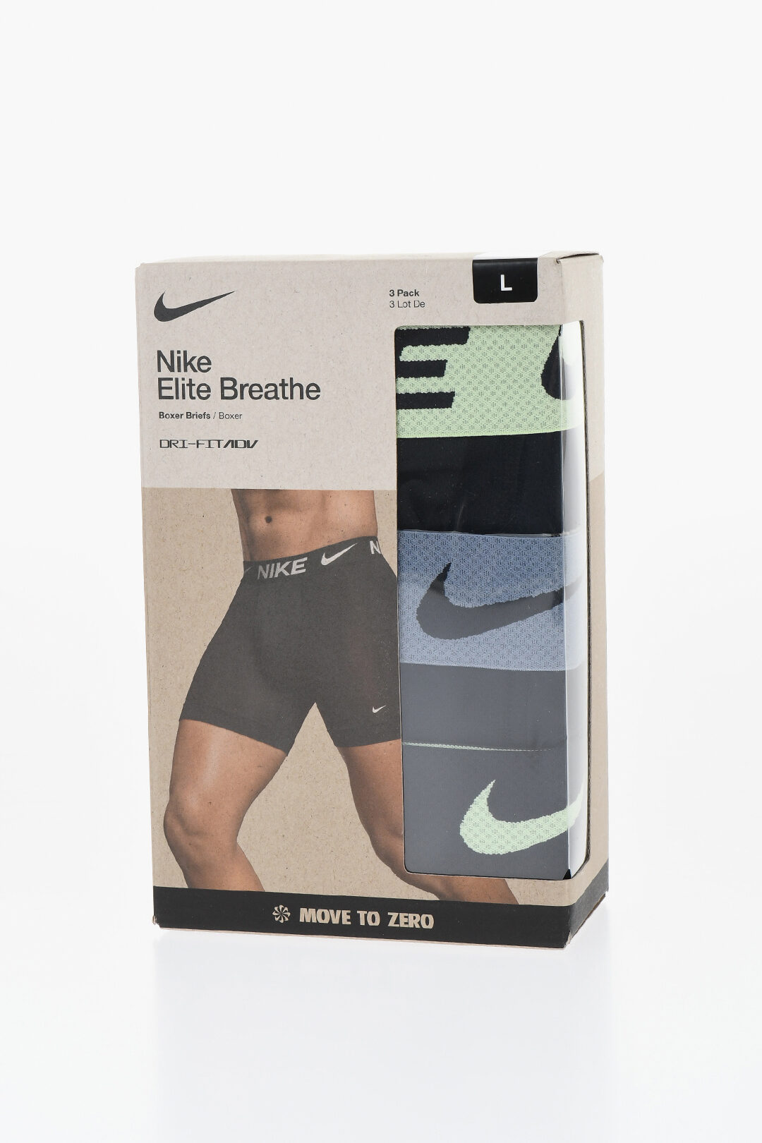 Nike Set of 3 Dri-Fit ELITE BREATHE Boxer with Logoed Elastic Band men ...