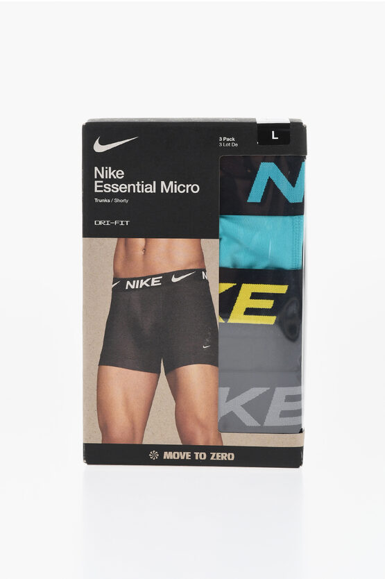 Nike Set Of 3 Dri-fit Essential Micro Boxer With Logoed Elastic B