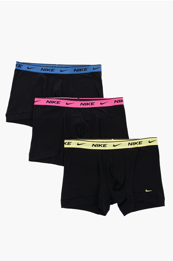 Nike Set Of 3 Stretch Cotton Boxer With Logoed Elastic Band