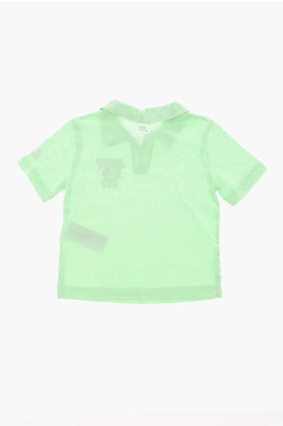 Set T-Shirt e Shorts in Misto Cotone con Logo Stampato