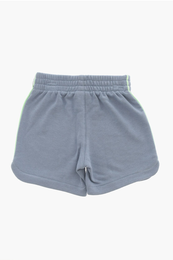 Set T-Shirt e Shorts in Misto Cotone con Logo Stampato