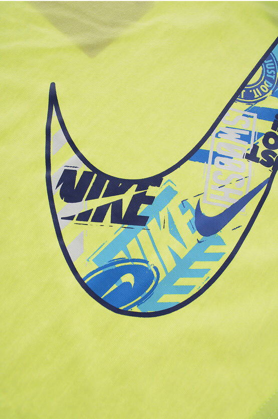 Set T-shirt Girocollo Stampata e Shorts in Mesh