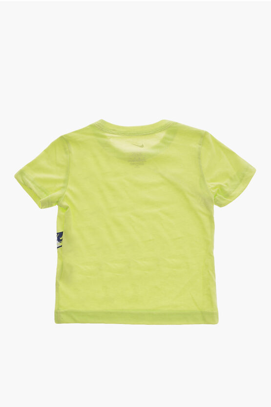 Set T-shirt Girocollo Stampata e Shorts in Mesh