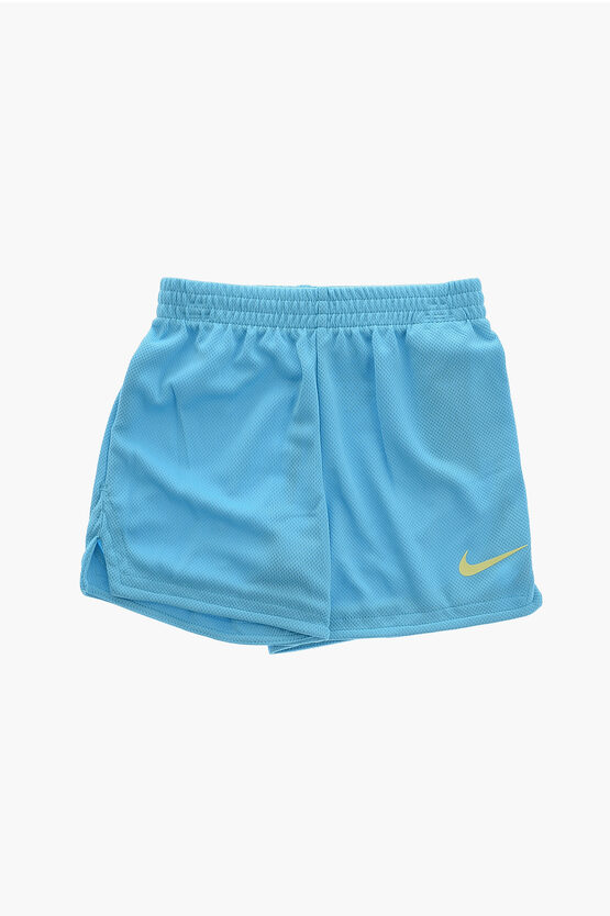 Set T-shirt Girocollo Stampata e Shorts in Mesh