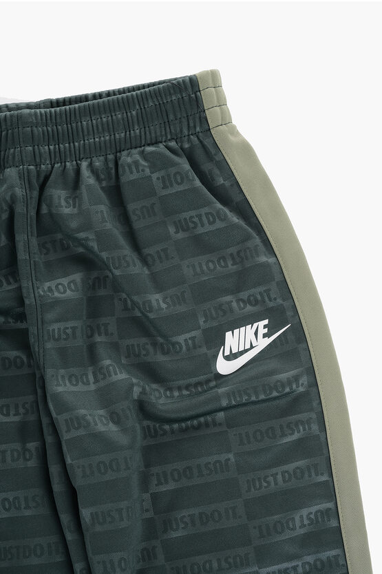 Set TEXTURED CLUB Felpa e Joggers con Logo All-Over