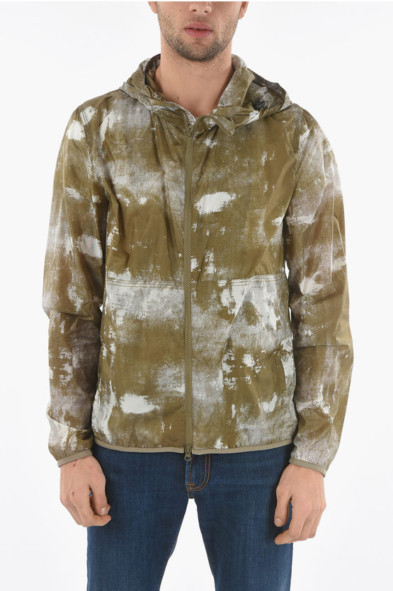 WOOLRICH SHADED EFFECT SOUTH BAY LIGHTWEIGHT WINDBREAKER WITH HOOD